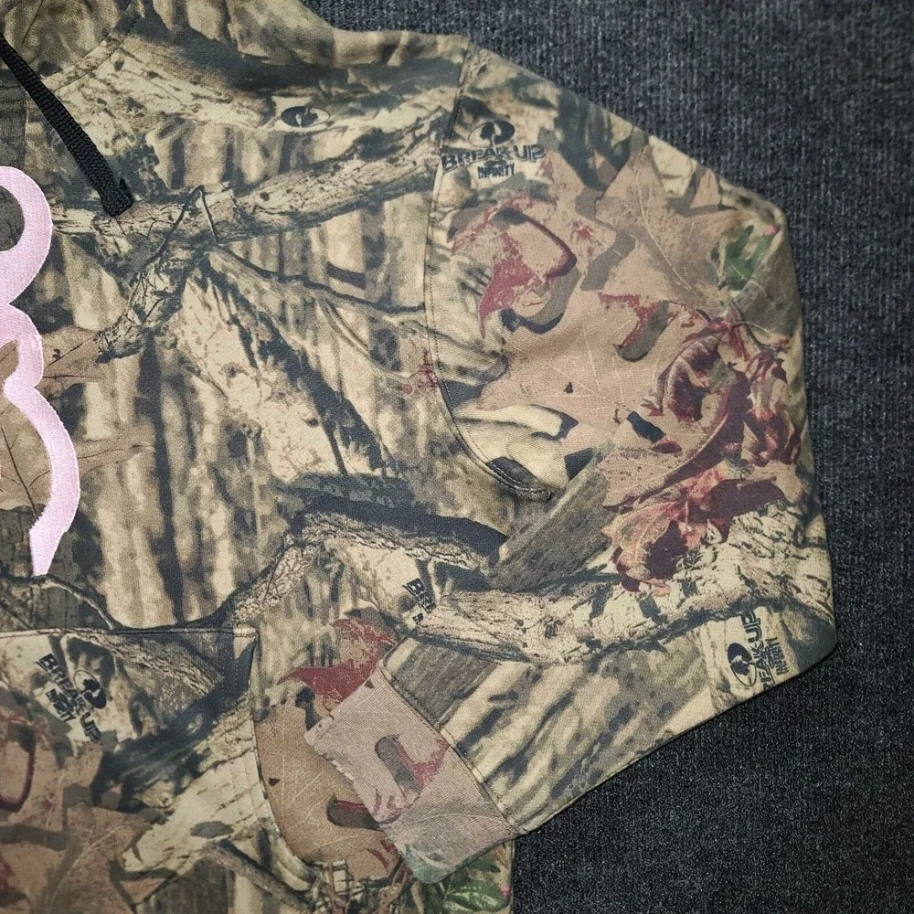 Browning For Her Camo Hoodie‎ Pink Buckmark Logo Women's Medium Hunting - Picture 5 of 14